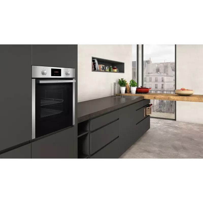 NEFF BX48P set de electrodomésticos de cocina – placa de inducción por zonas (4 zonas), horno eléctrico 71 L, negro