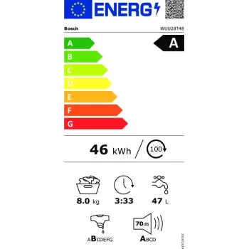 Bosch Serie 6 WUU28T48 lavadora de carga frontal 8 kg 1400 rpm blanco