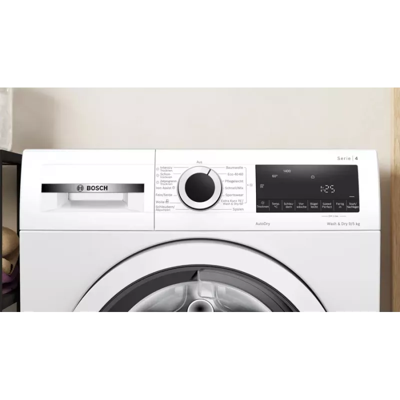 Bosch Serie 4 WNA13441 lavadora-secadora de libre instalación carga frontal blanca