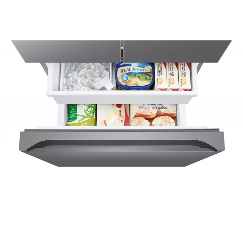 Frigorífico side-by-side Samsung RF50C530ES9 de libre instalación French Door acero inoxidable 495 L, frigorífico 330 L / congelador 165 L