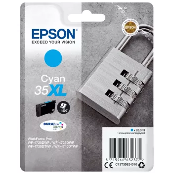 Cartucho Epson Padlock singlepack cian 35XL DURABrite Ultra Ink