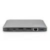 DIGITUS base de acoplamiento USB-C – 2x USB Type-C / 2x USB 3.0 10 Gbit/s / USB 3.0 5 Gbit/s / 2x DP / GbE / Micro-SD / SD / 3,5 mm – 60 W USB Power Delivery