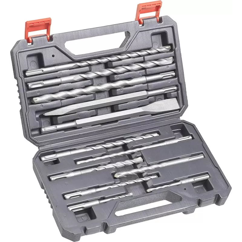 Set de brocas y cinceles SDS-Plus Einhell 12 pzs. Martillo perforador 10 brocas