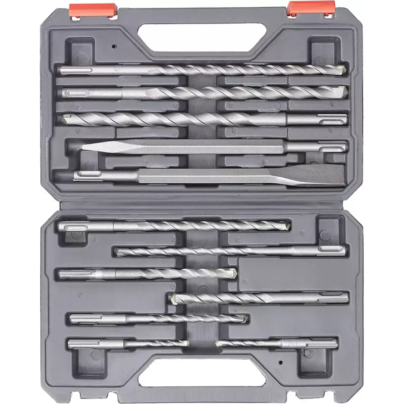 Set de brocas y cinceles SDS-Plus Einhell 12 pzs. Martillo perforador 10 brocas