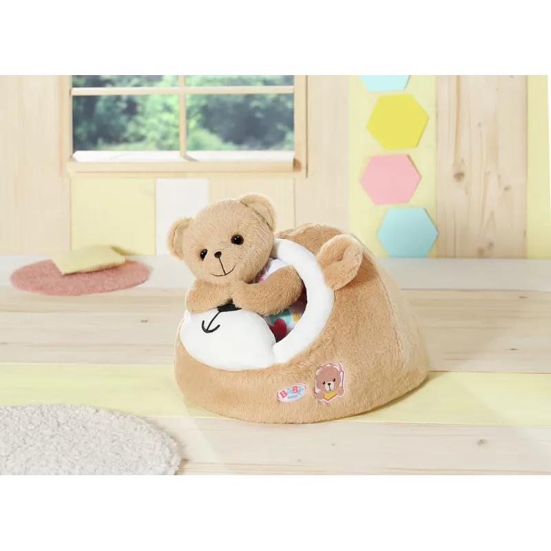 Cueva de juego de peluche Oso ZAPF creation BABY born — accesorio de juego de peluche para muñecas