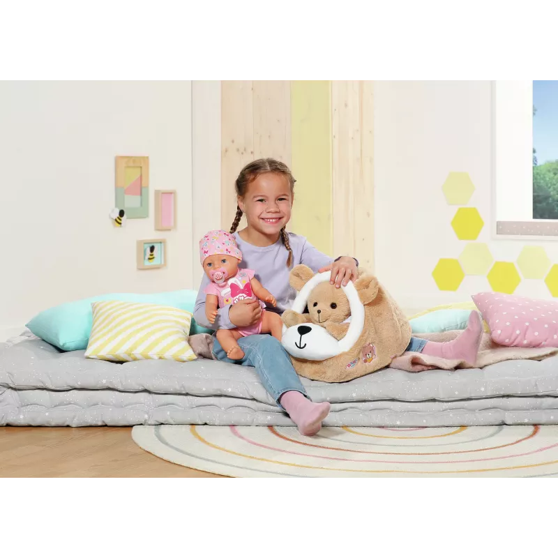 Cueva de juego de peluche Oso ZAPF creation BABY born — accesorio de juego de peluche para muñecas