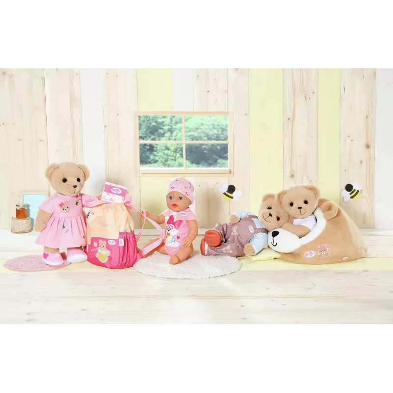 Cueva de juego de peluche Oso ZAPF creation BABY born — accesorio de juego de peluche para muñecas