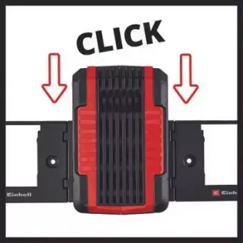 Soporte de pared para batería Einhell PXC Negro Compatible con baterías Power X-Change