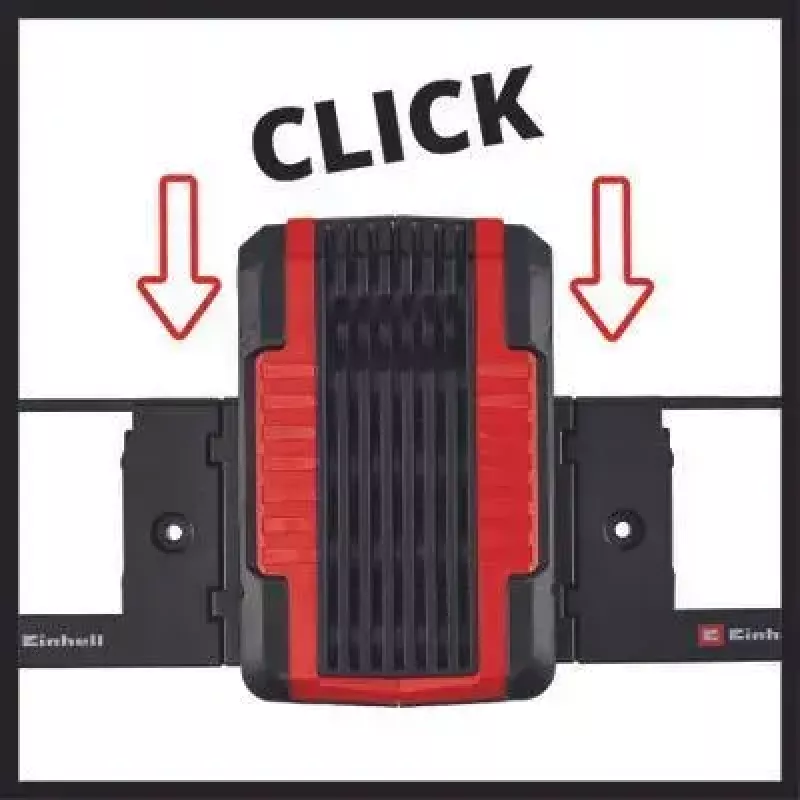 Soporte de pared para batería Einhell PXC Negro Compatible con baterías Power X-Change