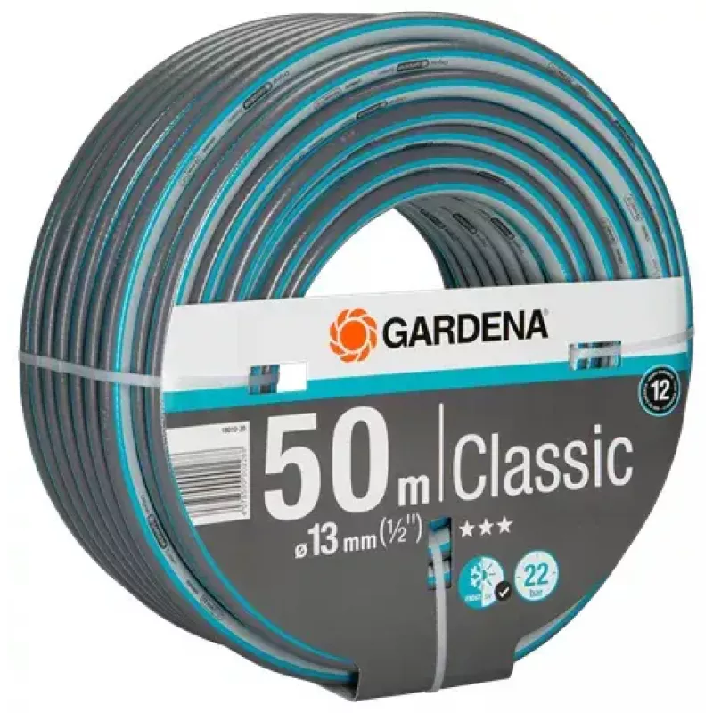 Manguera de jardín Gardena 18010-20 50 m superficial PVC Gris Turquesa