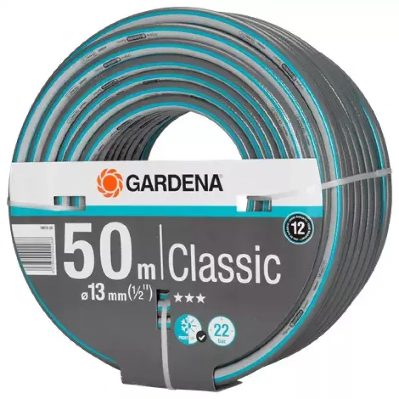 Manguera de jardín Gardena 18010-20 50 m superficial PVC Gris Turquesa