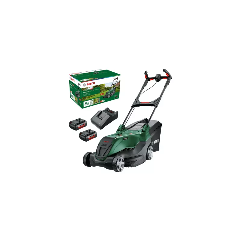 Cortacésped de empuje Bosch AdvancedRotak batería verde