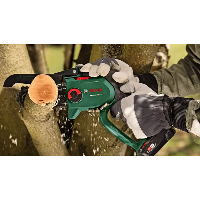 Motosierra eléctrica Bosch EasyChain 18V-15-7, sierra de mano inalámbrica 1,3 kg