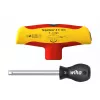 Wiha TorqueVario-S T electric 2933 destornillador dinamométrico con mango en T, 5-14 Nm