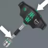 Wera 411 A RA destornillador adaptador de mango transversal con función de carraca, 1/4 pulgada