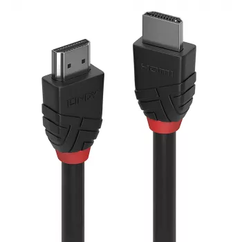 Lindy cable HDMI High Speed de 1 m, línea negra, 1 m, HDMI Type-A (estándar), HDMI Type-A (estándar), 4096 x 2160 píxeles, 18 Gbit/s, negro
