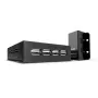Lindy extensor USB 2.0 Cat.6 de 4 puertos de 50 m, transmisor y receptor de red, 50 m, 480 Mbit/s, Cat5, Cat5e, Cat6, NS1021, bronce fosforoso