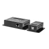 Lindy extensor USB 2.0 Cat.6 de 4 puertos de 50 m, transmisor y receptor de red, 50 m, 480 Mbit/s, Cat5, Cat5e, Cat6, NS1021, bronce fosforoso