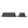 Lindy extensor USB 2.0 Cat.6 de 4 puertos de 50 m, transmisor y receptor de red, 50 m, 480 Mbit/s, Cat5, Cat5e, Cat6, NS1021, bronce fosforoso