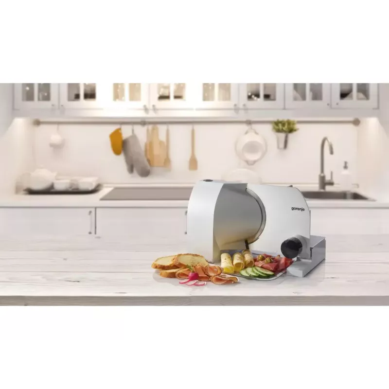 Cortafiambres eléctrico Gorenje R708A 100 W acero inoxidable 1,5 cm