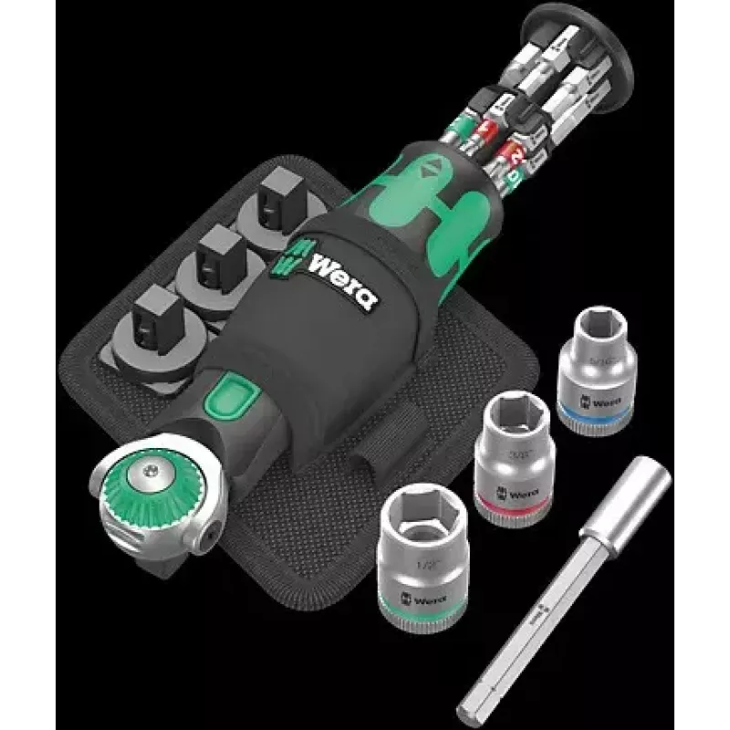 Llave de carraca Wera 05004283001 18 uds. negro verde