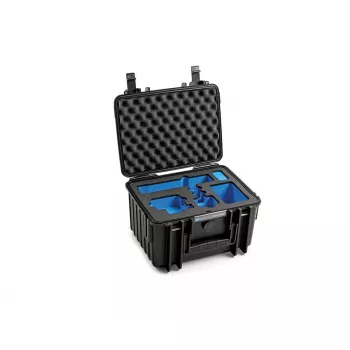 Maletín rígido B&W International Type 2000 para GoPro 9/10/11 con accesorios, negro