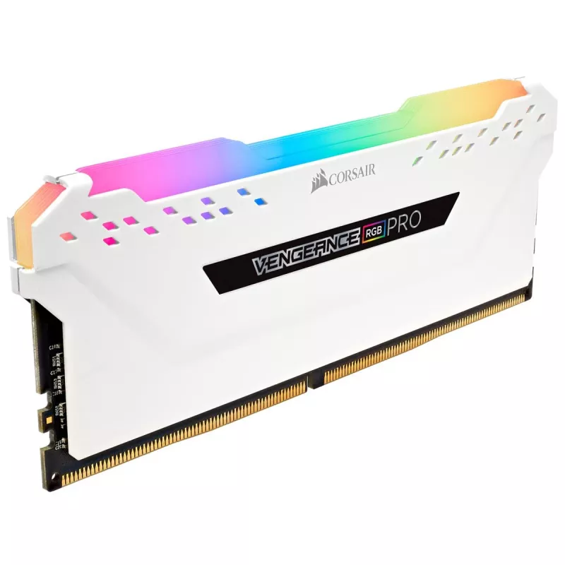 Memoria RAM CORSAIR 32GB DDR4 2666MHz 2x16GB C16 - blanco