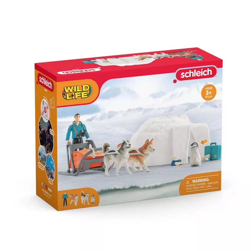 Zoo Schleich WILD LIFE expedición a la Antártida multicolor 42558