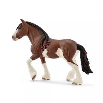 schleich FARM WORLD yegua Clydesdale, 3 año(s), animales de granja / juguete de granja, caballos, multicolor, plástico, 1 unidad