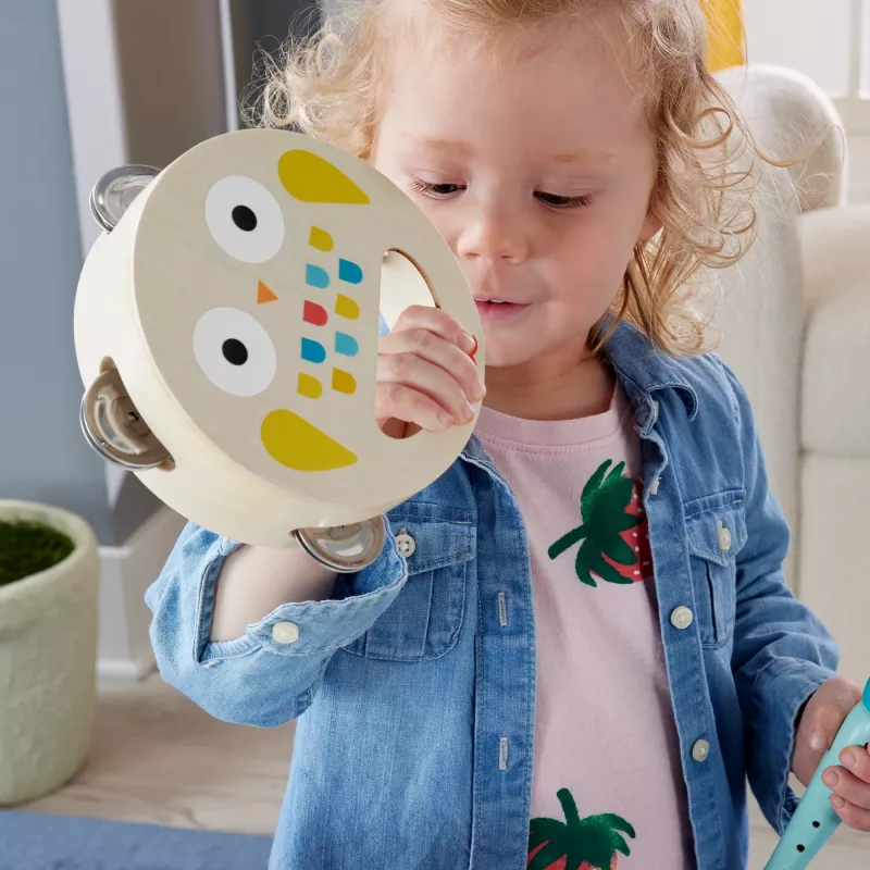 Mattel Set de regalo musical con instrumentos de madera para niños pequeños