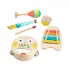 Mattel Set de regalo musical con instrumentos de madera para niños pequeños