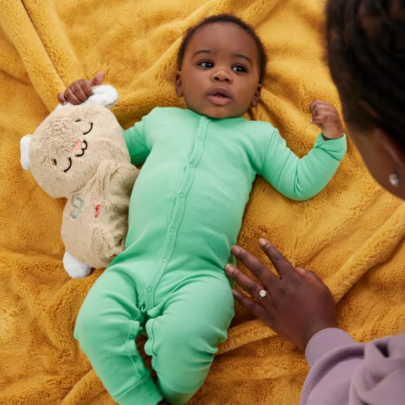 Fisher-Price Soothe & Settle Bunny Peluche bebé y dispositivo de sonido ajustable con movimiento
