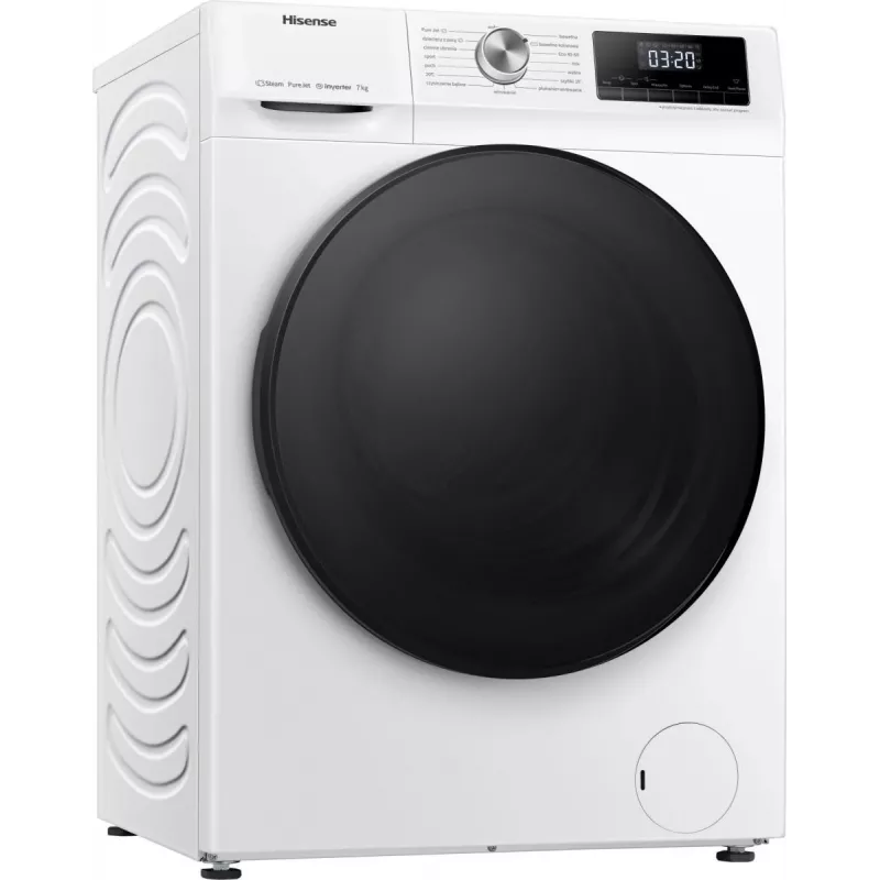 Lavadora Hisense WFQA7014EVJM carga frontal 7 kg 1310 rpm blanca