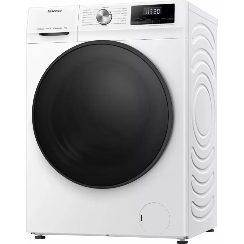 Lavadora Hisense WFQA7014EVJM carga frontal 7 kg 1310 rpm blanca