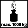 Polipasto de cadena Einhell TC-CH 1000 1000 kg 2,5 m rojo plateado