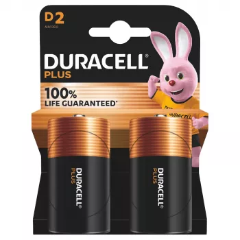 Pila desechable Duracell Plus 100 D alcalina