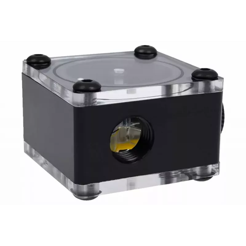 Alphacool Eisfluegel Indicador de flujo G1/4, cuadrado, acetal, Negro