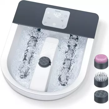 Baño de pies con hidromasaje Beurer FB 60 – baño de pies eléctrico, blanco/gris