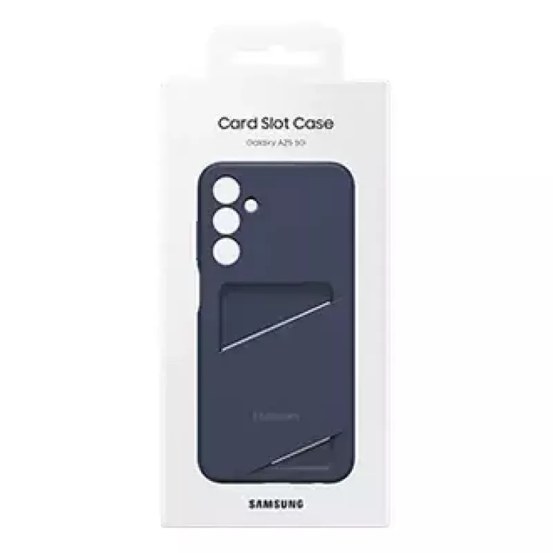 Samsung EF-OA256TBEGWW funda con ranura para tarjetas para Galaxy A25 5G, TPU, azul/negra