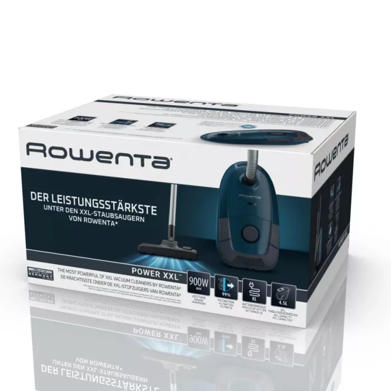 Rowenta Power XXL RO3126 aspirador de suelo 4,5 L en seco 900 W con bolsa