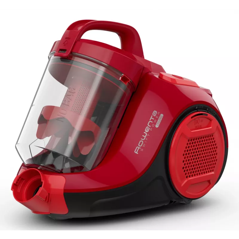Rowenta Swift Power Cyclonic RO2913 aspiradora sin bolsa, filtración en 3 etapas, roja