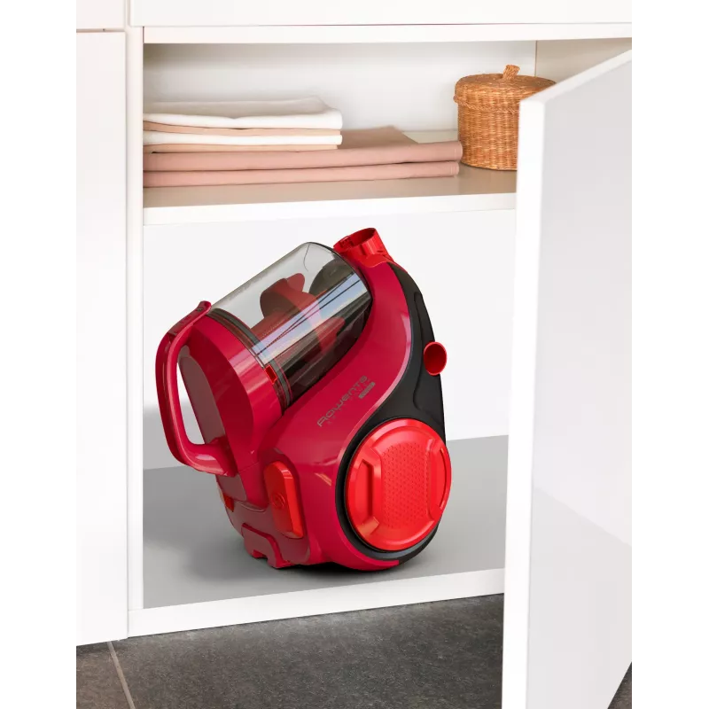 Rowenta Swift Power Cyclonic RO2913 aspiradora sin bolsa, filtración en 3 etapas, roja