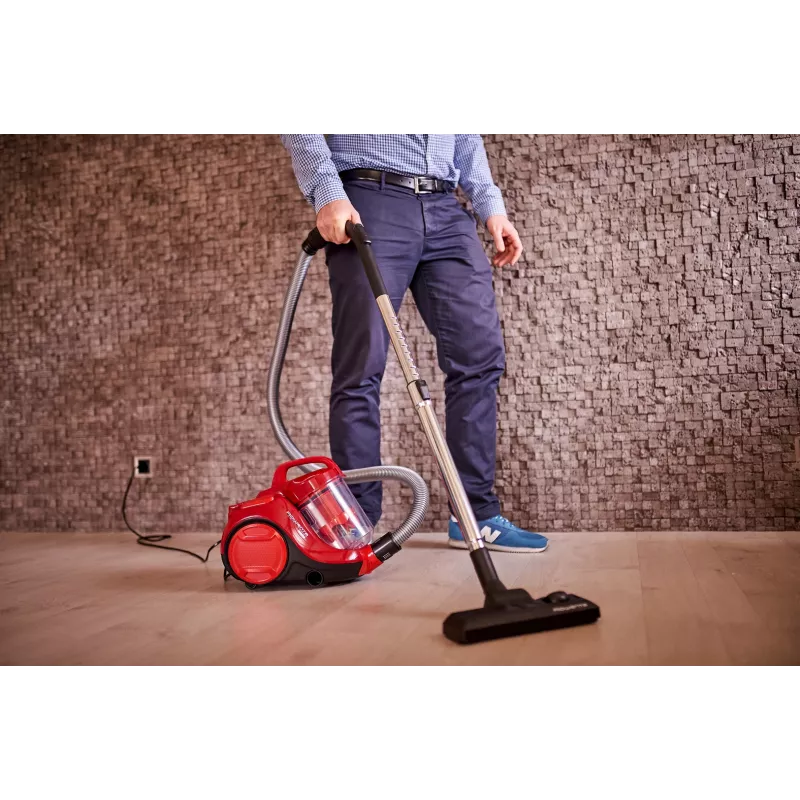 Rowenta Swift Power Cyclonic RO2913 aspiradora sin bolsa, filtración en 3 etapas, roja