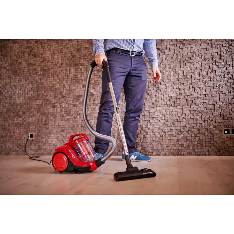 Rowenta Swift Power Cyclonic RO2913 aspiradora sin bolsa, filtración en 3 etapas, roja