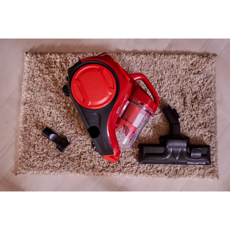 Rowenta Swift Power Cyclonic RO2913 aspiradora sin bolsa, filtración en 3 etapas, roja