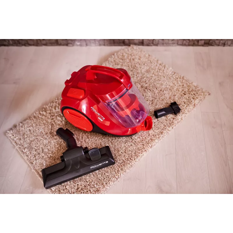 Rowenta Swift Power Cyclonic RO2913 aspiradora sin bolsa, filtración en 3 etapas, roja