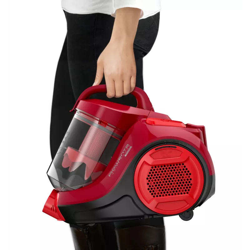 Rowenta Swift Power Cyclonic RO2913 aspiradora sin bolsa, filtración en 3 etapas, roja