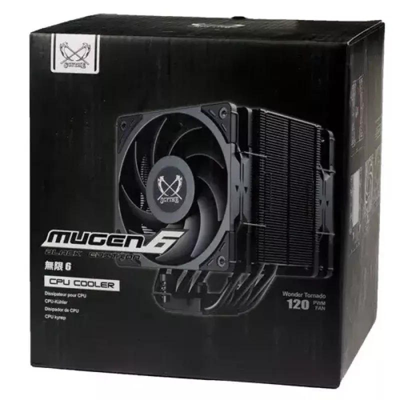 Ventilador Scythe Mugen 6 Dual Fan Black Edition 12 cm 300-2000 RPM