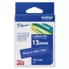 Cinta para etiquetas Brother TZe535 12mm blanco sobre azul
