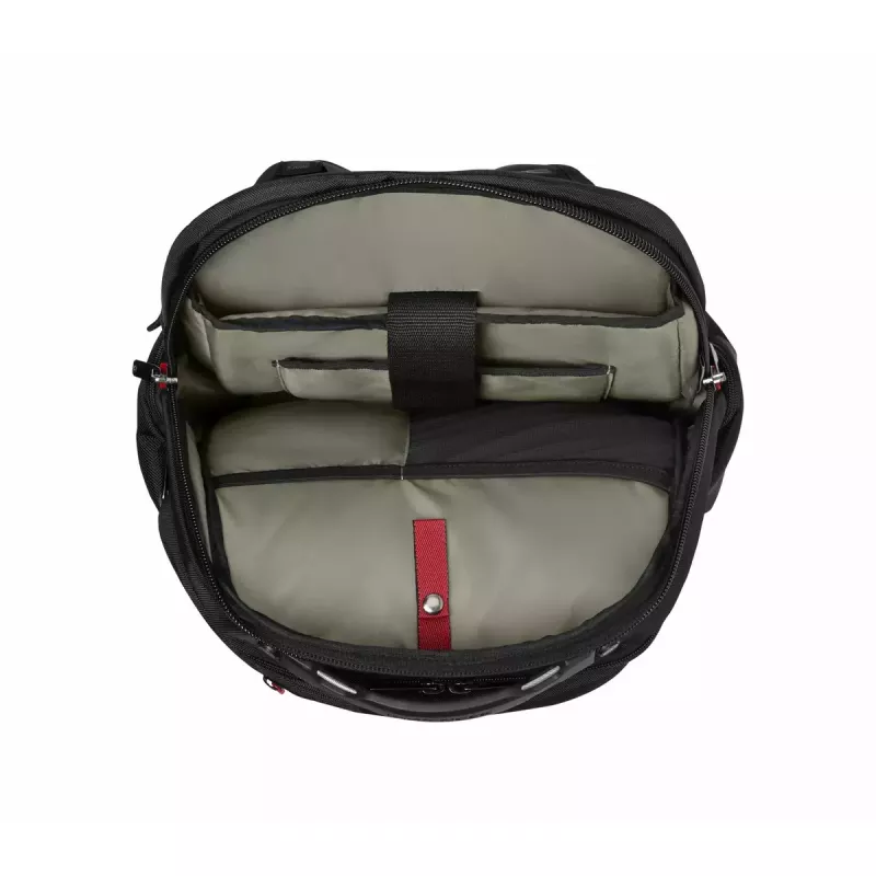 Mochila casual Wenger SwissGear Meteor negro poliéster PVC rPET